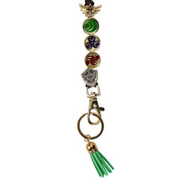 The Legend Of Zelda Metal Charm Lanyard and Tassel Keychain