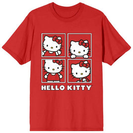 Red Hello Kitty & White Squares unisex Shirt