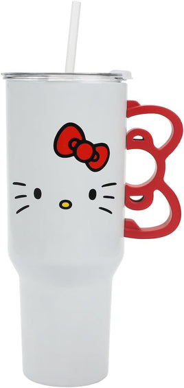 Hello Kitty 40 oz. Sculpted Handle Stainless Steel Tumbler by Sanrio