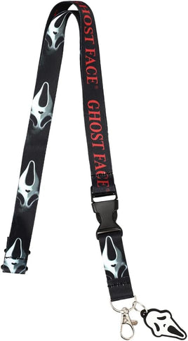 Scream Ghostface Lanyard with Clear ID Sleeve