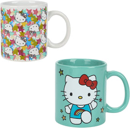 Hello Kitty Stars 2-Pack 16 Oz Ceramic Mug Set