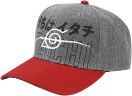 Itachi Grey and Red snapback hat