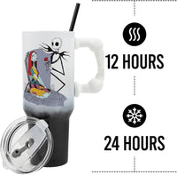 The Nightmare Before Christmas 40 oz. Sculpted Handle Stainless Steel Tumbler