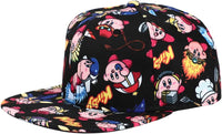 Kirby Sublimated All-Over Print Flat Bill Snapback Hat