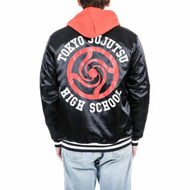 Jujutsu Kaisen Satin Hooded Bomber Jacket