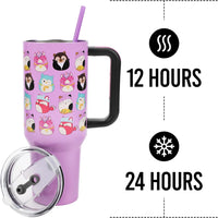 Squishmallows Favorite Characters 40 Oz Stainless Steel Tumbler