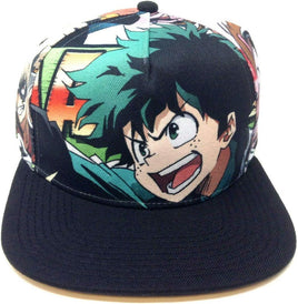 My Hero Academia Characters Big Face Sublimated All Over Print Snapback