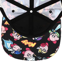 Kirby Sublimated All-Over Print Flat Bill Snapback Hat