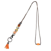 The Naruto Shippuden Metal Charm Lanyard and Tassel Keychain