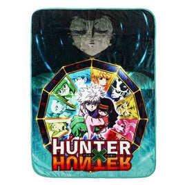 Hunter X Hunter Character Wheel Poster Art Digital Print Throw Blanket