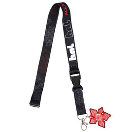 Stranger Things Lanyard with Clear Sleeve & Charm