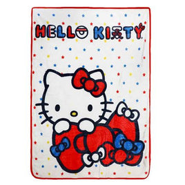 Hello Kitty Stars And Bows 45 x 60 Throw Blanket