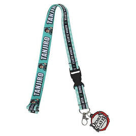 Demon Slayer Tanjiro Lanyard with Neck Breakaway and Metal Charm